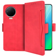 Откидной чехол для Infinix Note 12 2023, Card Slot, красный