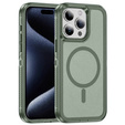 Чехол с рамкой для iPhone 15 Pro, для MagSafe, зелёный