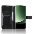 Футляр з клапаном для Xiaomi 13 Ultra, Crazy Horse Wallet, чорний