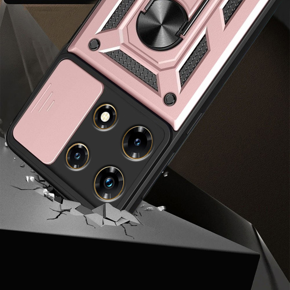 Чохол NOX Camera Slide Infinix Note 30 Pro, CamShield Slide, рожевий rose gold