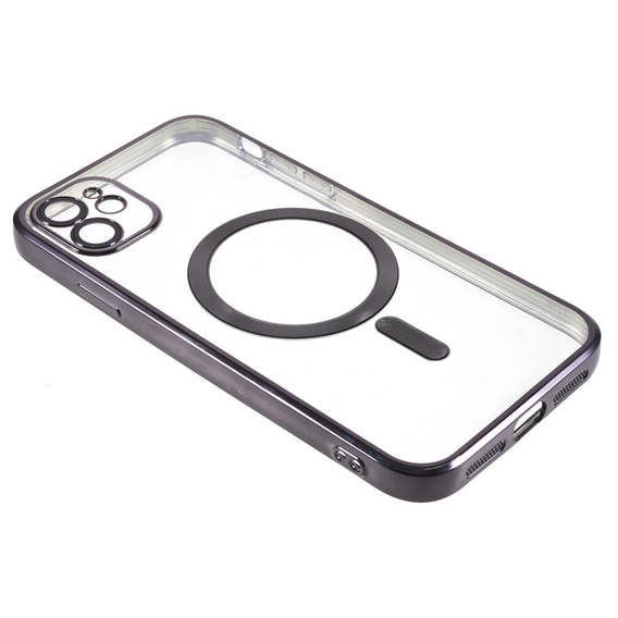 Чехол для iPhone 11, Electro MagSafe, чёрный + стекло для экрана