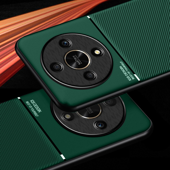 Чехол для Honor Magic 6 Lite 5G, с магнитной накладкой, зелёный