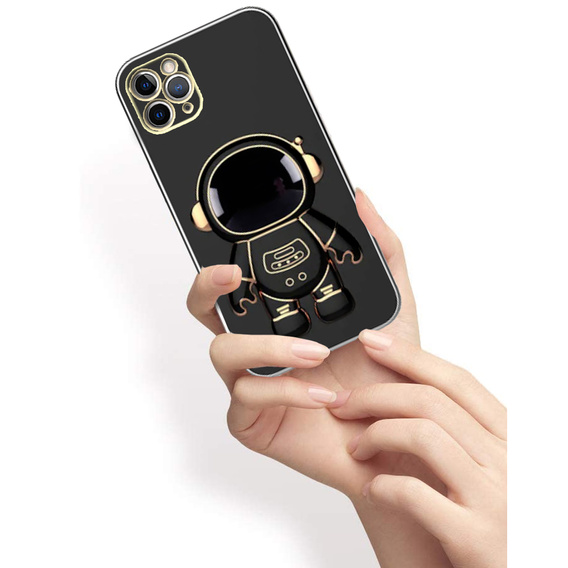 Чехол до iPhone 12 Pro Max, Astronaut, чёрный