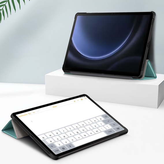 Чохол для Samsung Galaxy Tab S9 FE+ Plus, Smartcase з місцем для стилуса, зелений