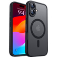 Матовый чехол для iPhone 17, для Magsafe, матовый черный