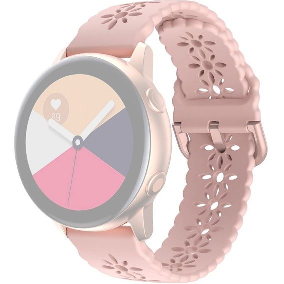 Силиконовый ремешок 20mm Soft Hollowed-out, Pink