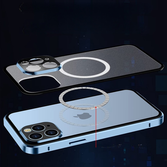 Магнітний чохол Dual Glass MagSafe для iPhone 13 Pro Max, м'яти