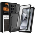 Чохол для Samsung Galaxy S24 Ultra, ERBORD Rugged MagSafe Case, чорний (дві рамки)