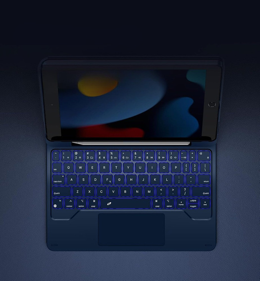 Чехол-клавиатура для iPad 7/8/9 10.2, Dexnor Magnetic Keyboard Touchpad, чёрный