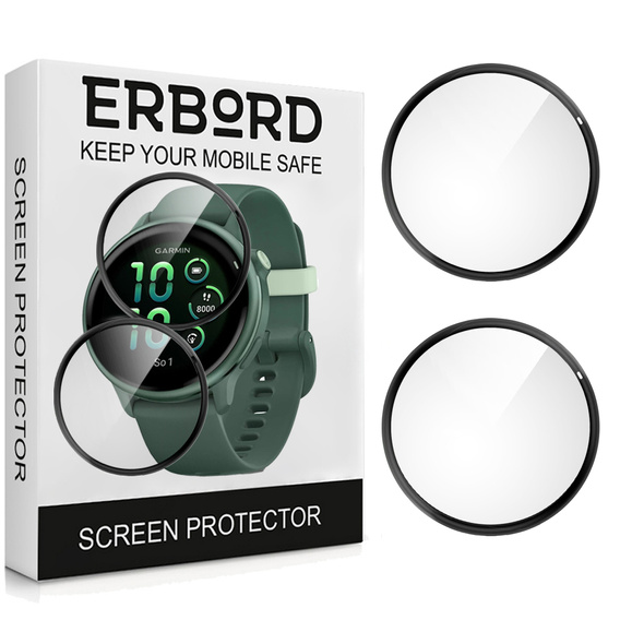 2x Гібридне скло ERBORD для Garmin Vivoactive 6