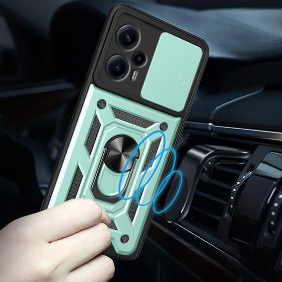 Чохол NOX Camera Slide Xiaomi Poco F5, CamShield Slide, зелений