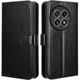 Футляр з клапаном для OnePlus 13, Crazy Horse Wallet, чорний
