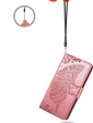 Чохол-книжка для Motorola Edge 50 Neo / Motorola ThinkPhone 25, Butterfly, рожевий rose gold