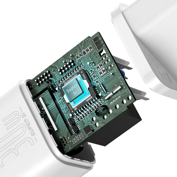 Сетевое зарядное устройство Baseus Super Si PD 30 Вт, 1× USB-C для смартфонов