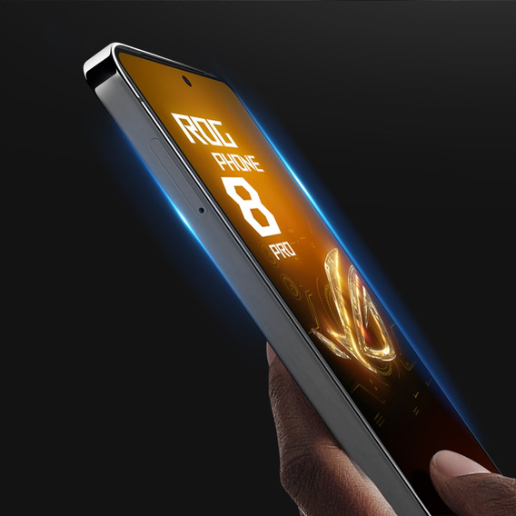 Загартоване скло для ASUS ROG Phone 8 Pro, Dux Ducis на весь екран, чорна рамка