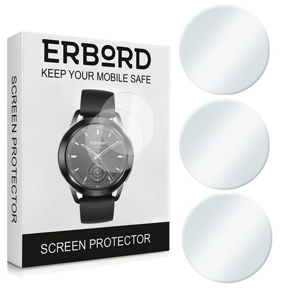 3x Гидрогелевая фольга ERBORD для Xiaomi Redmi Watch 4
