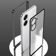Чохол для Xiaomi Poco X7 Pro 5G, Frame Case, чорний
