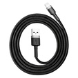 BASEUS Cafule Кабель Lightning 2.4A 0.5M - Black/Red