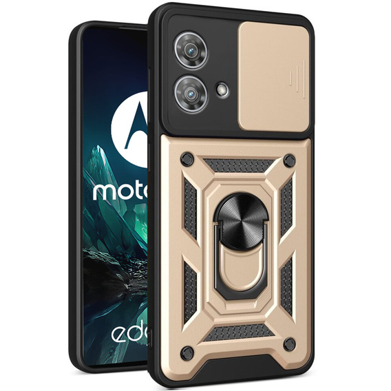 Чехол NOX Camera Slide Motorola Edge 40 Neo, CamShield Slide, золото