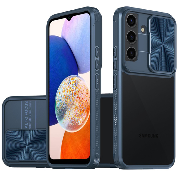 Чехол до Samsung Galaxy A14 4G/5G, Slide Camera, синий