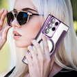 Чохол-книжка для Samsung Galaxy S22 Ultra 5G, RFID Wallet MagSafe CamShield, фіолетовий