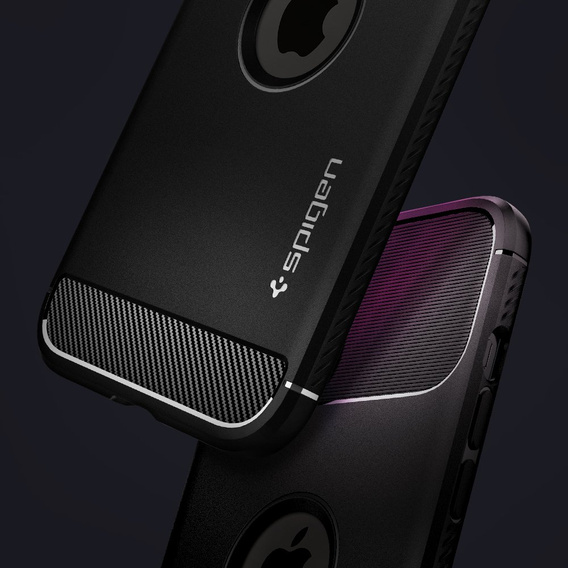 Чoхол Spigen до iPhone 12/12 Pro, Rugged Armor, чорний