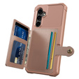 Чехол для Samsung Galaxy S23 FE, Card Holder Kickstand, розовый