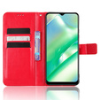 Футляр з клапаном для Realme C33, Crazy Horse Wallet, червоний