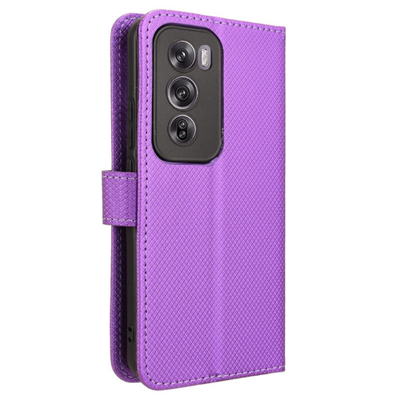 Чохол-книжка для Oppo Reno 12, Wallet Smart Magnet, фіолетовий