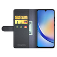 Флип-кейс для Samsung Galaxy A35 5G, Split Leather, чёрный