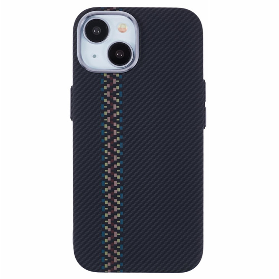 Чохол для iPhone 13, Carbon Fiber MagSafe, чорний