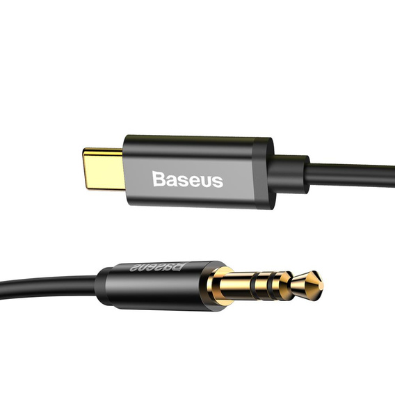 BASEUS Yiven M30 Кабель Minijack 3.5mm Aux 0.5m - Silver/Black