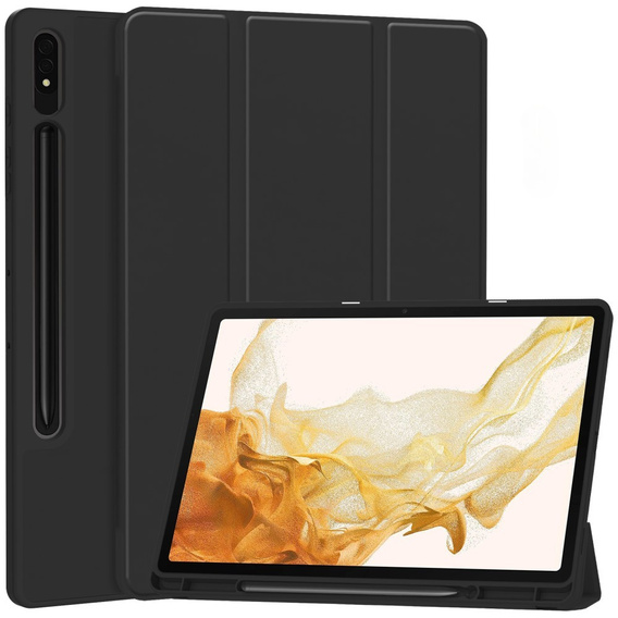 Чехол для Samsung Galaxy Tab S10+ Plus, Smartcase с местом для стилуса, чёрный