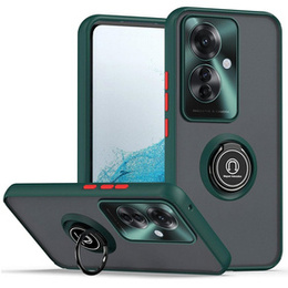 Чехол для Oppo Reno 11F 5G, Frosted Ring, зелёный