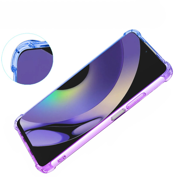 Чехол для Realme 10 4G, Gradient Dropproof, Фиолетовый / синий