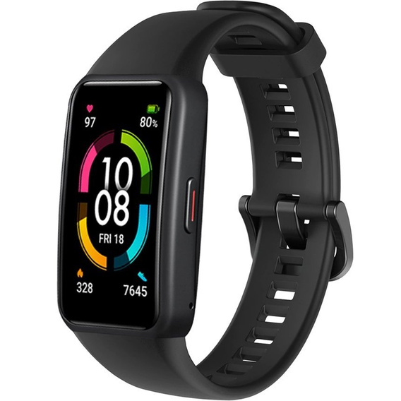 Силіконовий ремінець для Huawei Band 6 / Honor Band 6, Black