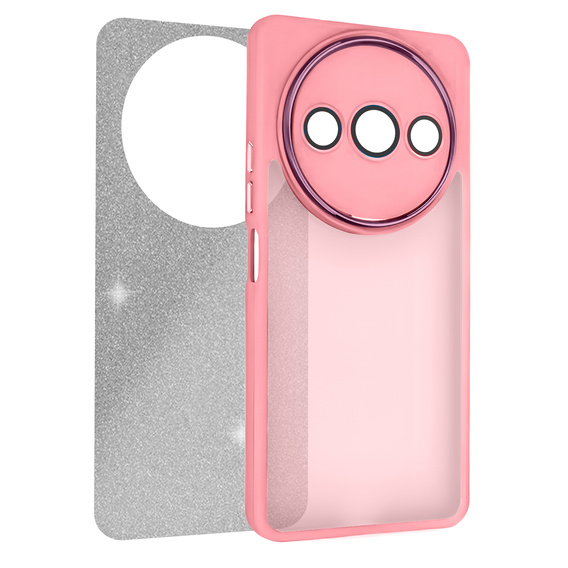 Чoхол до Xiaomi Redmi A3, Glittery Powder, рожевий