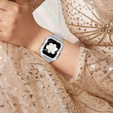 Металический браслет с чехлом для часов Apple Watch 4/5/6/SE 44mm, Silver