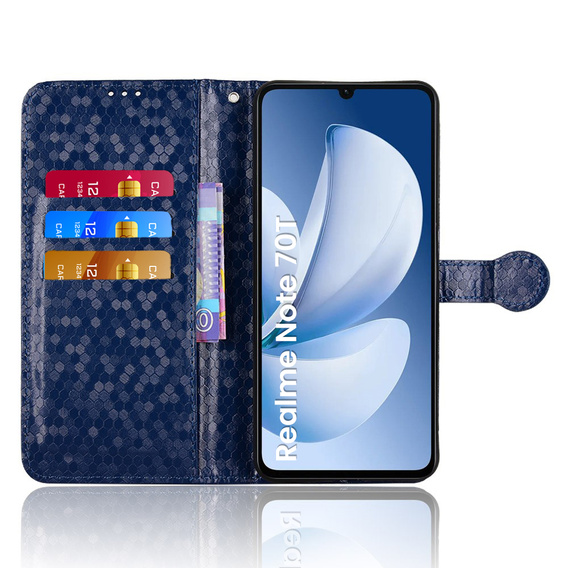 Чохол-фліп для Realme Note 70T 4G, Wallet Rhombus, м'яти
