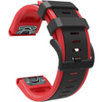 Силиконовый ремешок для Garmin Fenix 5/6/7 Forerunner 945/935, Black / Red
