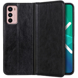 Чехол до Motorola Moto G42 4G, Wallet Litchi Leather, чёрный