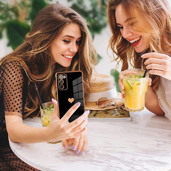 Чехол до Samsung Galaxy S20 FE, Electro heart, чёрный