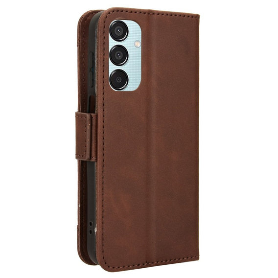Откидной чехол для Samsung Galaxy M15 5G, Card Slot, коричневый