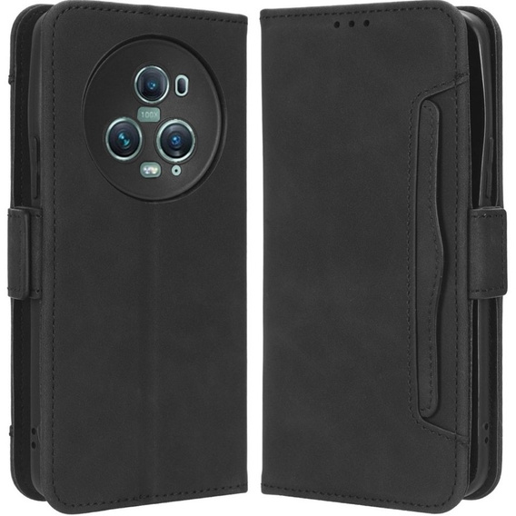 Откидной чехол для Honor Magic 5 Pro 5G, Card Slot, чёрный