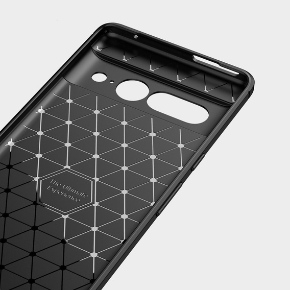 Чехол до Google Pixel 7 Pro, Carbon, чёрный