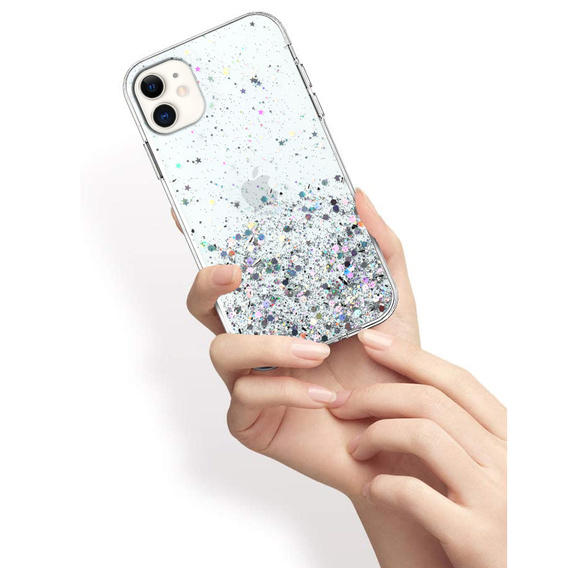 Чoхол до iPhone 11, Glittery, прозорий