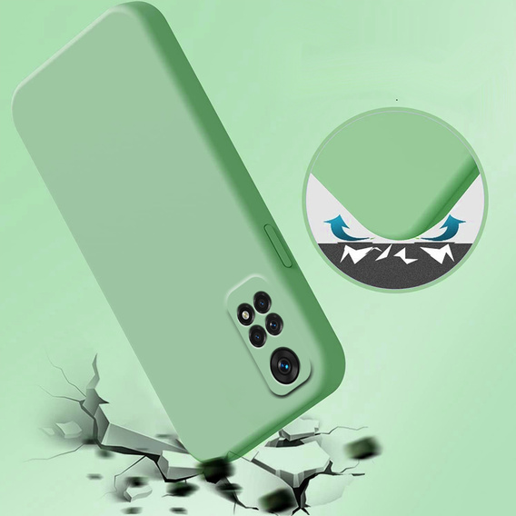 Чохол ERBORD до Xiaomi Redmi Note 11 / 11S, Silicone Lite, Mint