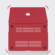 Чохол для MacBook Air 13 A2337 M1 A2179 A1932, HardShell, червоний