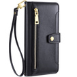 Откидной чехол для Samsung Galaxy A54 5G, Wallet Zipper Pocket, чёрный