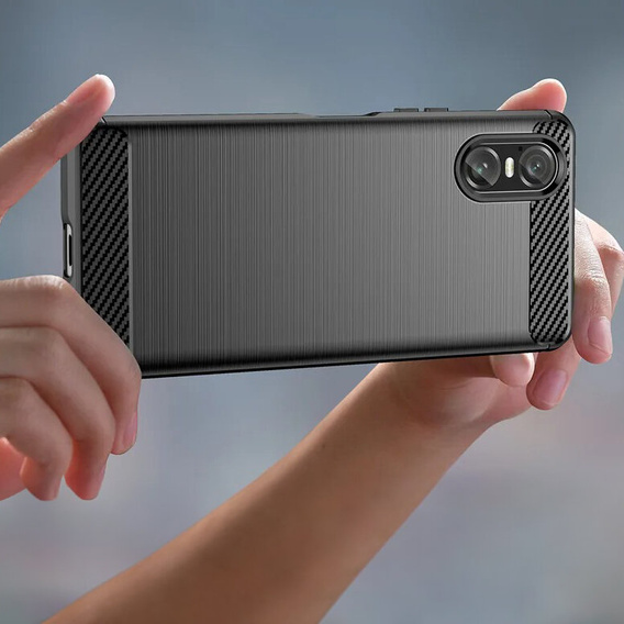 Чехол до Sony Xperia 10 VI, Carbon, чёрный